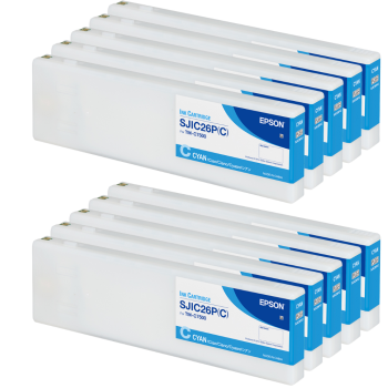 Epson C7500 Tintenkartusche Cyan 10er Set